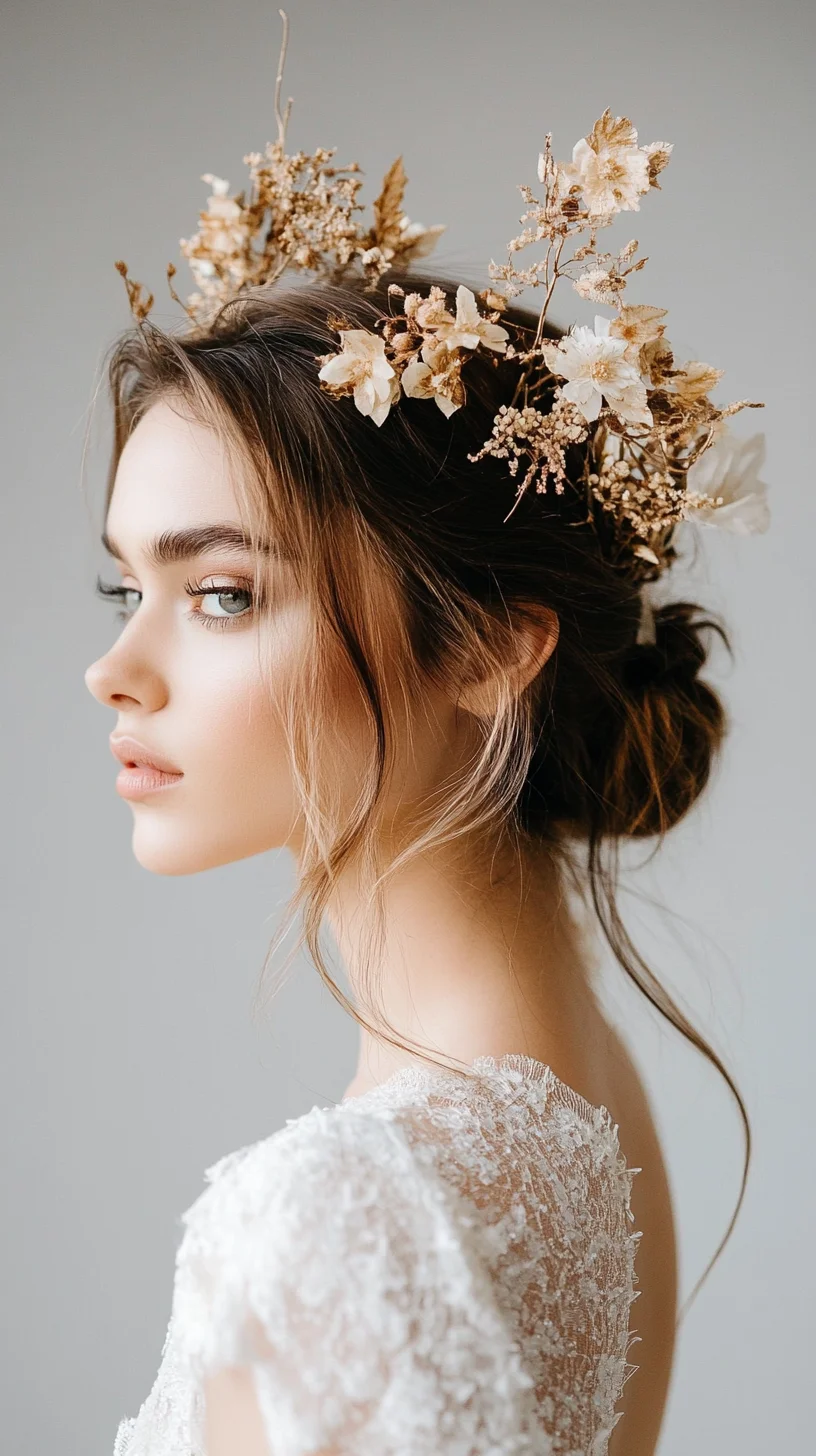 Embrace Elegance Exquisite Updos with Floral Accents for Every Occasion