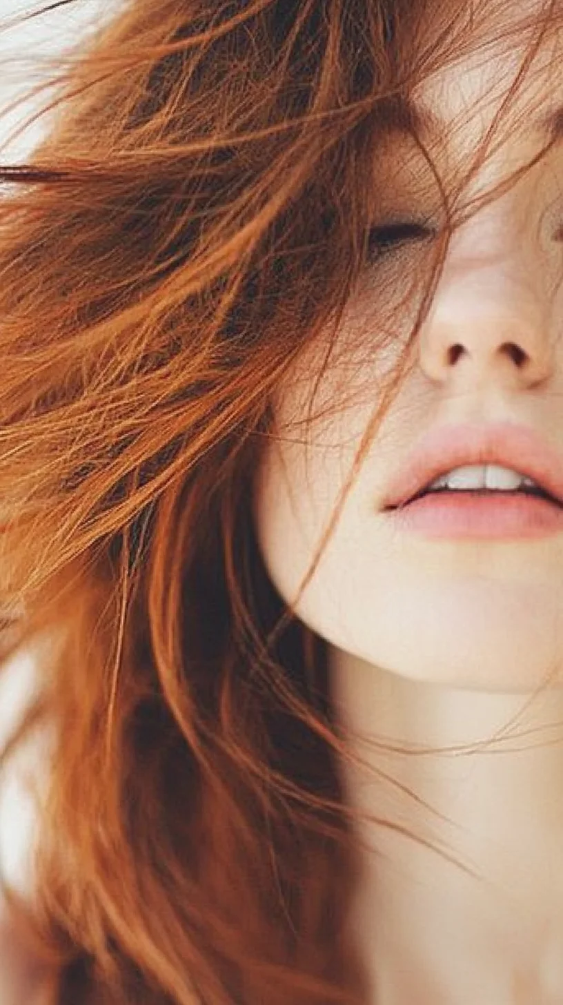 Embrace Your Radiance The Effortlessly Tousled Red Mane