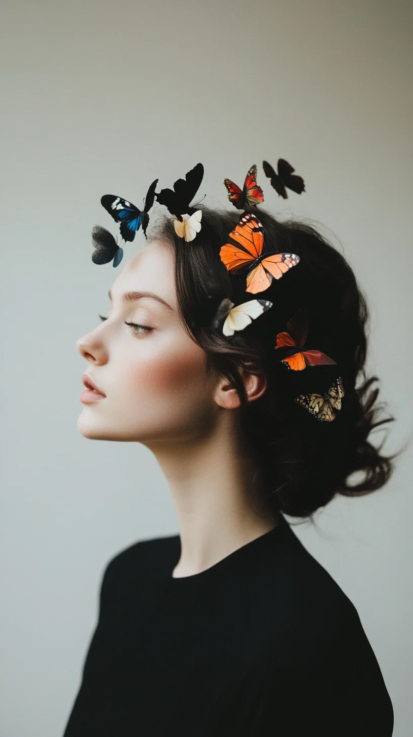 Enchanted Elegance Whimsical Butterfly Hairstyle