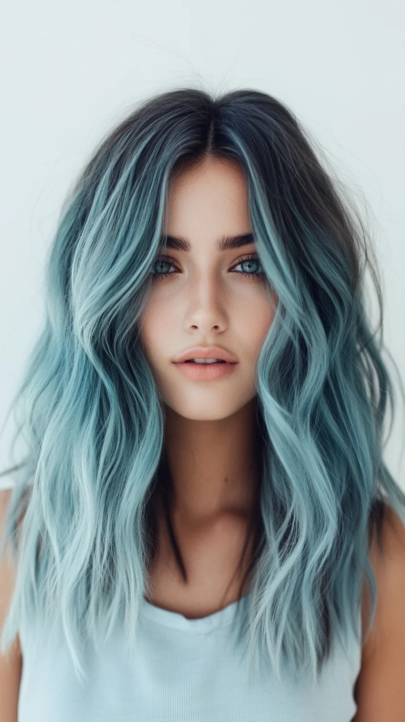 Enchanting Aqua Waves: A Modern Take on Effortless Chic