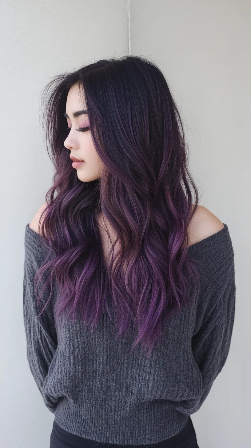 Enchanting Lavender Waves: A Bold and Beautiful Style Statement