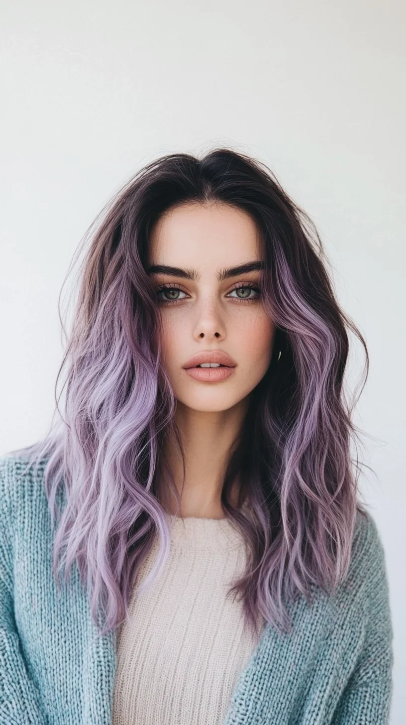 Enchanting Lavender Waves: A Luscious Blend of Color and Texture