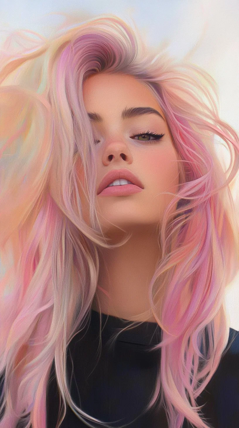 Enchanting Pastel Waves The Ultimate Fun and Feminine Hairstyle