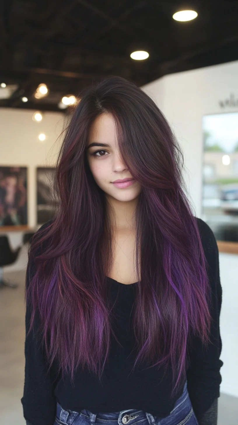 Enchanting Purple Ombre: A Bold Expression of Style