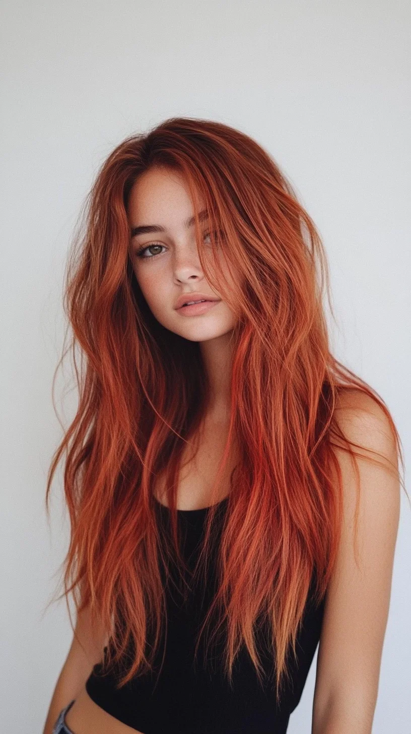 Fiery Waves: Embrace the Bold Red Hair Movement