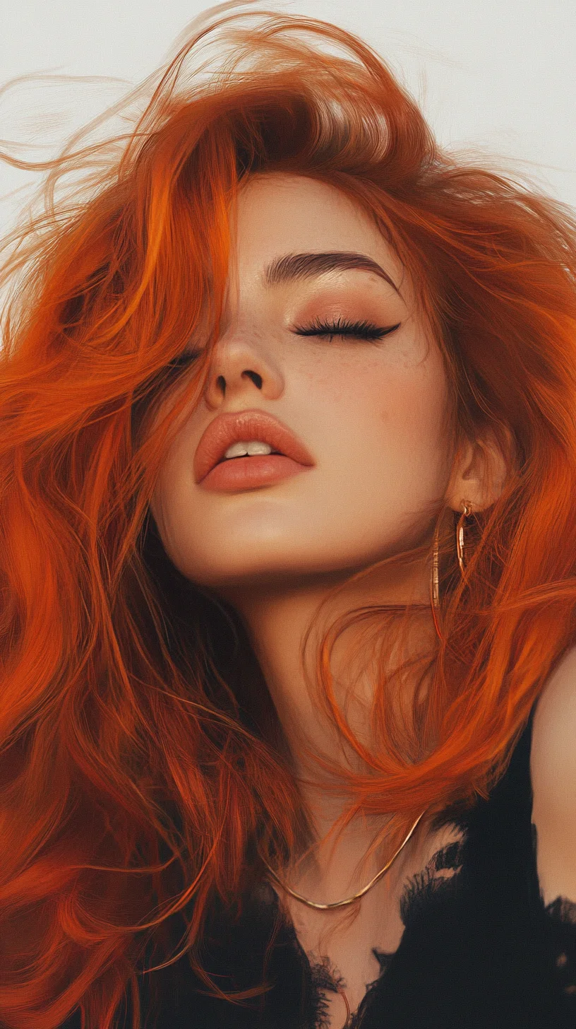 Fiery Waves The Bold Orange Look That Turns Heads