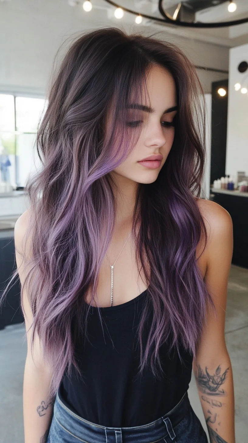 Head Turning Waves with a Pop of Purple