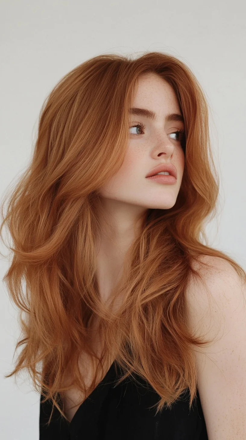 Heading: Effortless Waves: The Flawless Cascading Mane