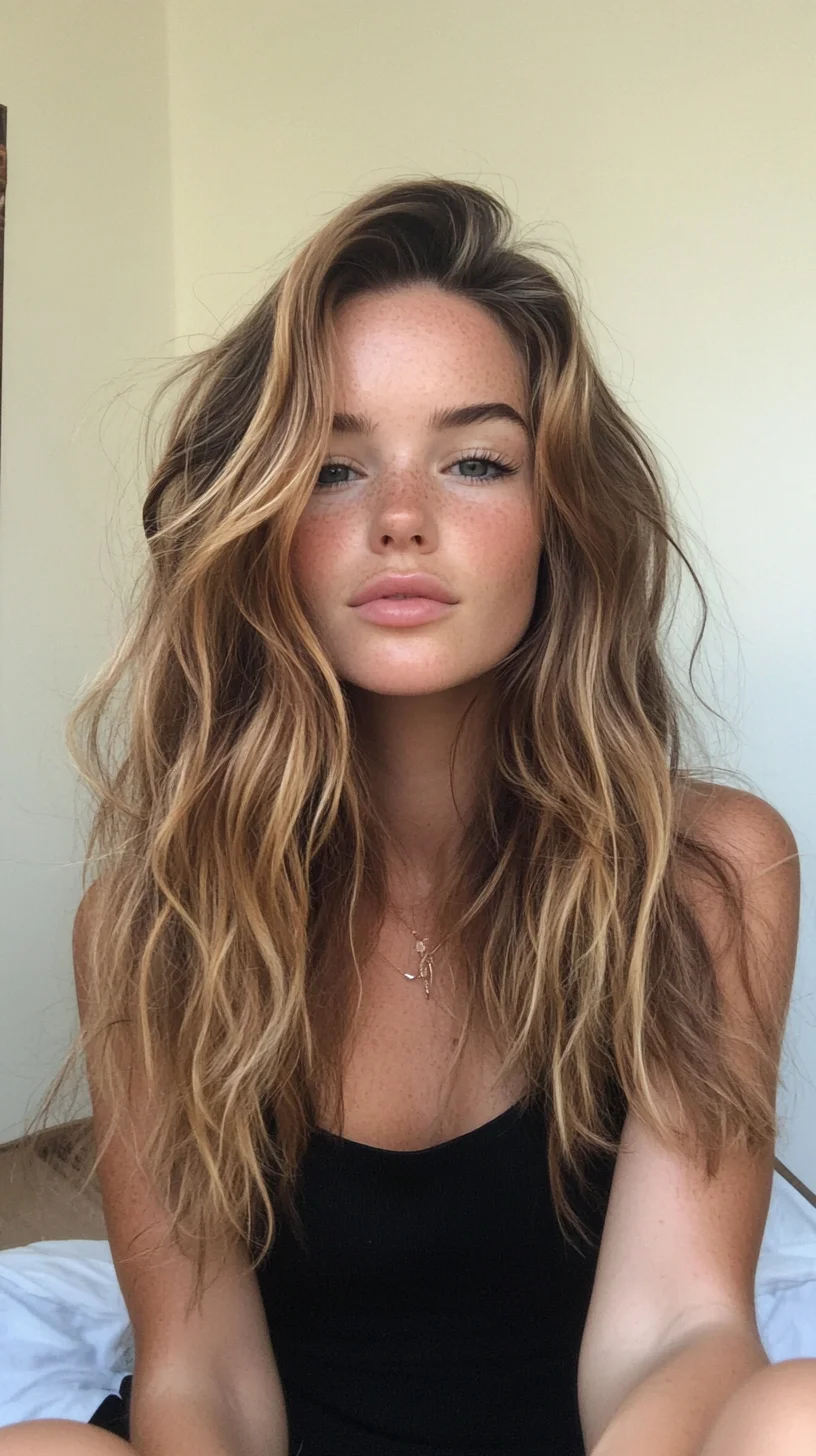 Heading: Effortlessly Chic Beach Waves: A Timeless Hairstyle