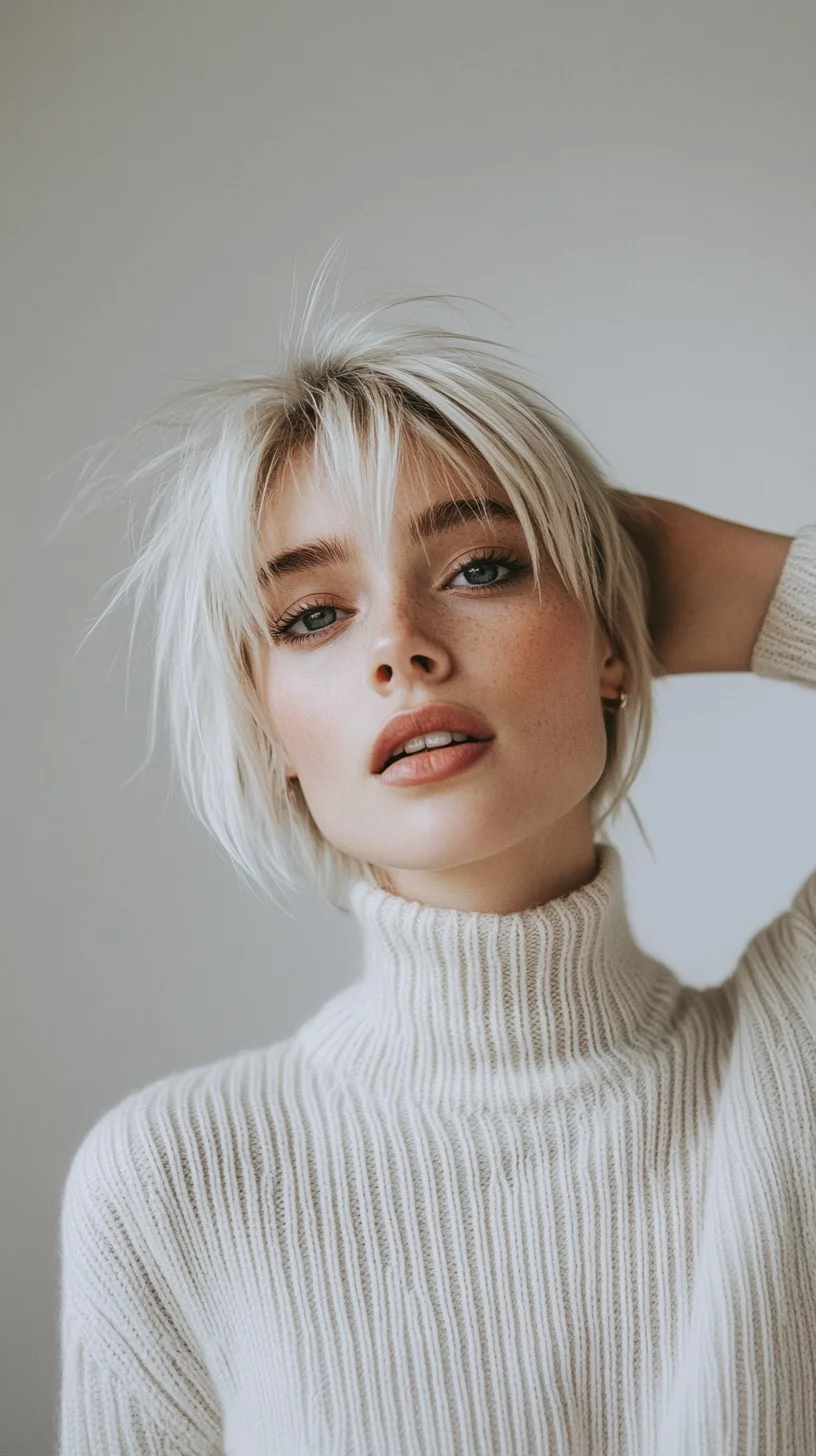 Heading: Effortlessly Chic: The Modern Textured Bob