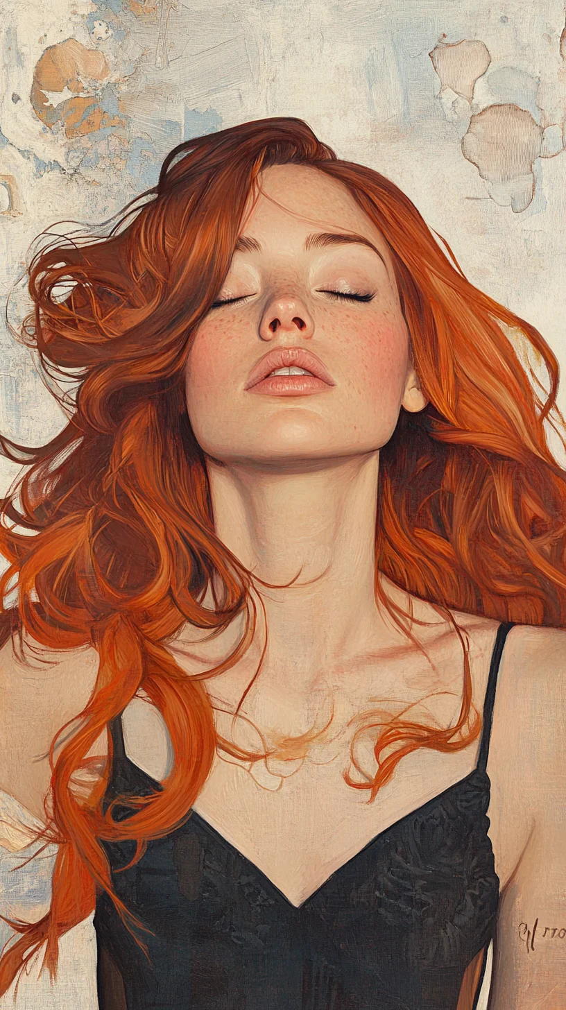 Heading: Radiant Waves: Embrace the Beauty of Luscious Red Curls