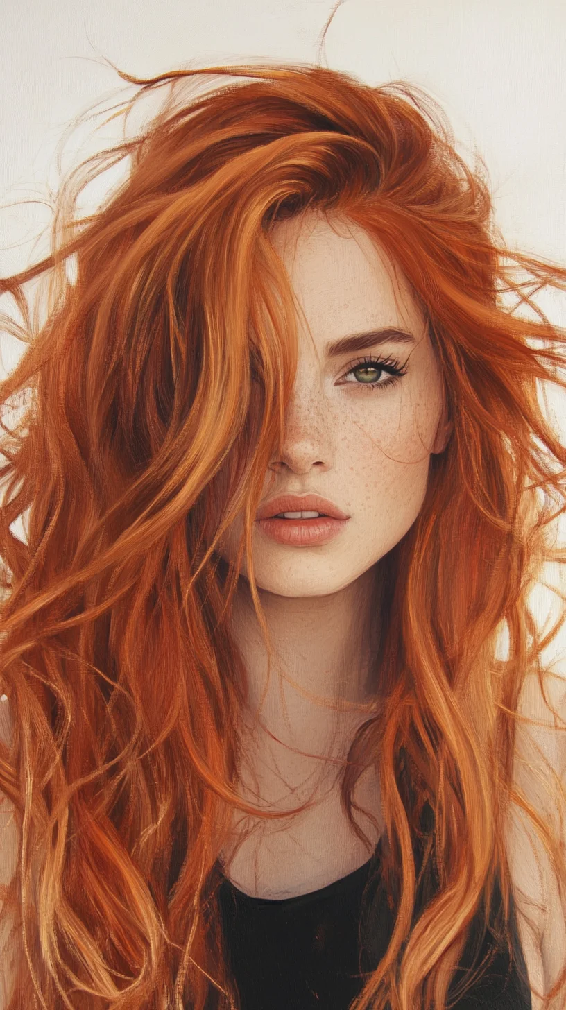 Head-turning Copper Curls Embrace the Vibrant Volume