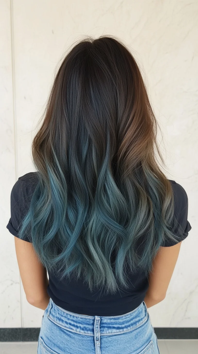 Head-Turning Ombre Waves Blending Depth with Vibrant Hues