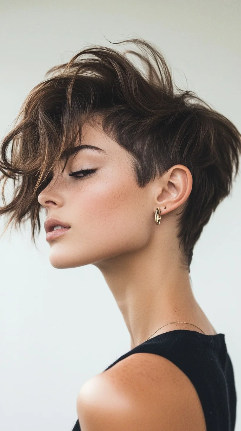 Headturning Textured Pixie: Effortlessly Chic and Edgy