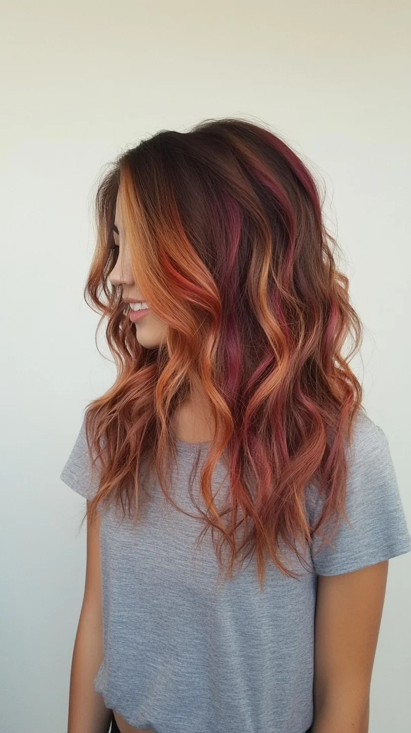 Head-Turning Waves: A Bold Mix of Sunset Hues