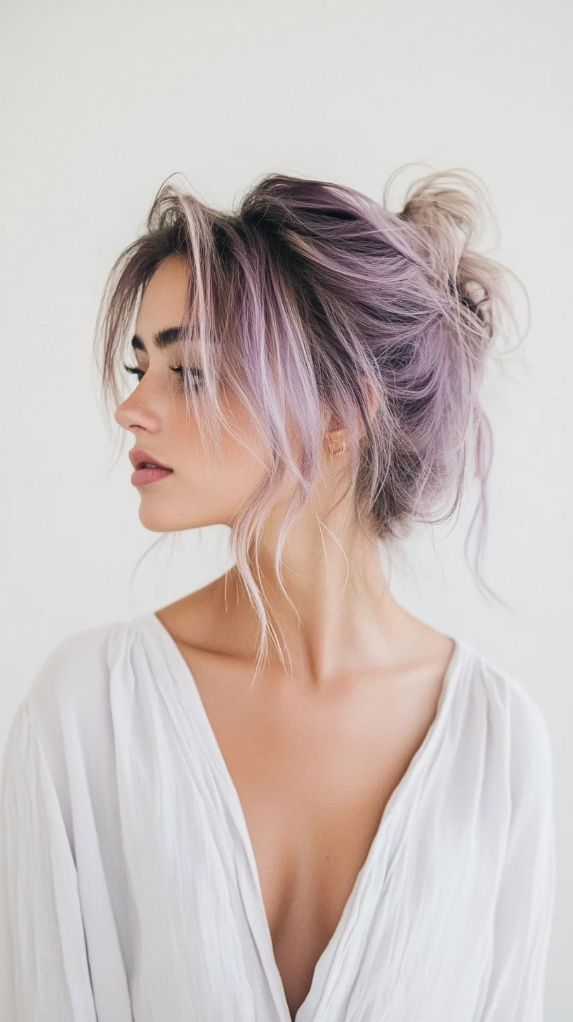 Iridescent Bun A Chic and Effortless Statement