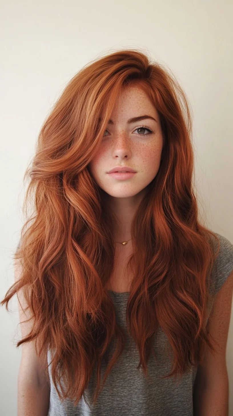 Luscious Copper Waves: The Ultimate Effortless Style