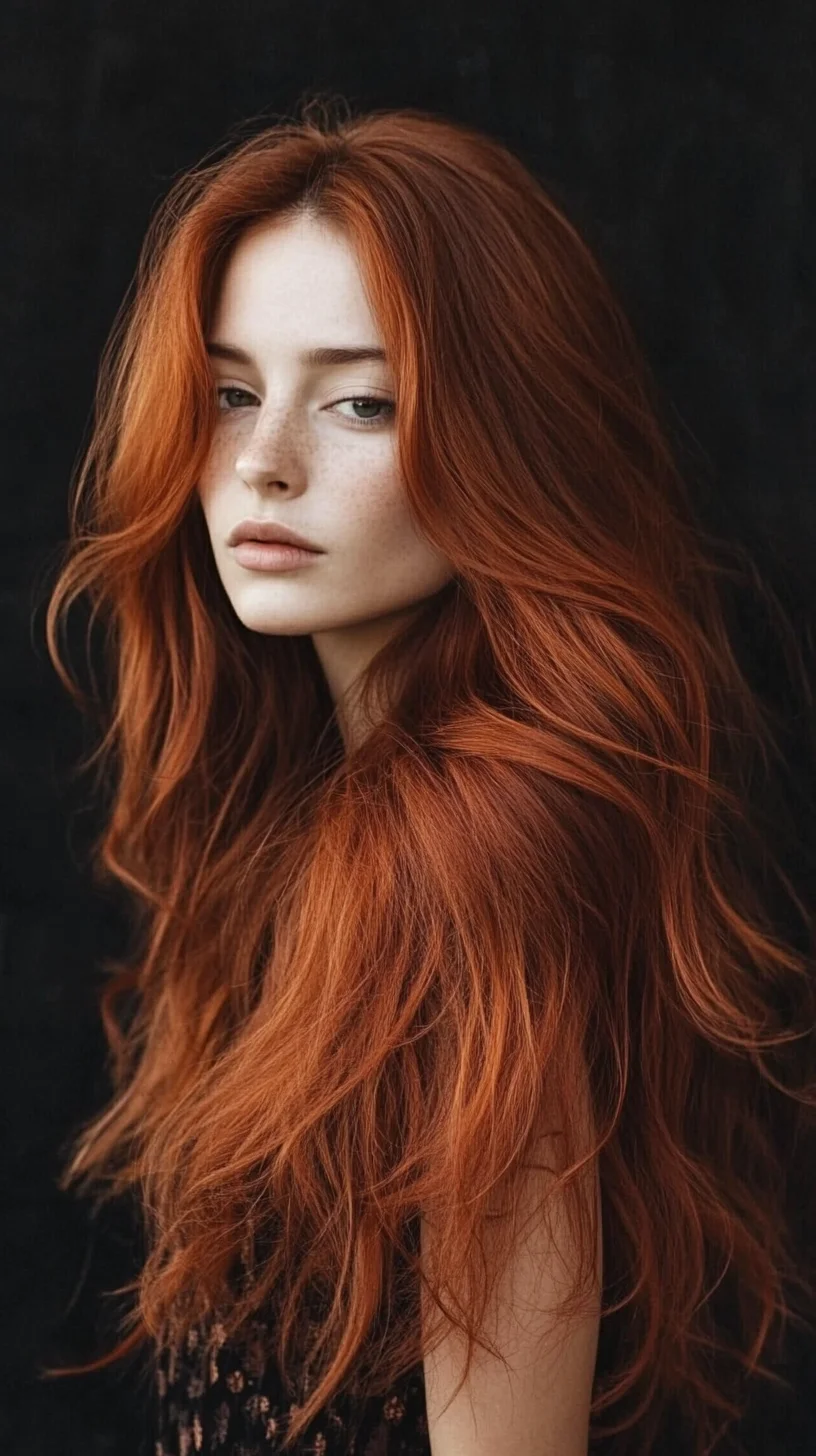 Luscious Wave The Irresistible Charm of Voluminous Red Tresses