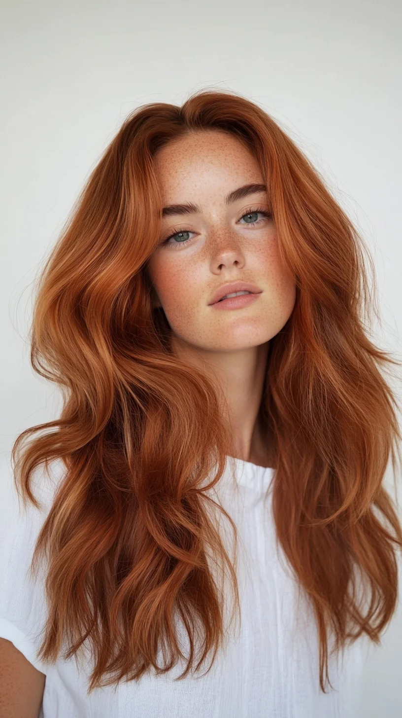 Luscious Waves: The Ultimate Redhead Mane for Effortless Glam