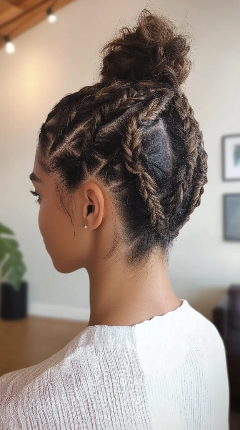 Mesmerizing Braided Updo A Chic Fusion of Elegance and Edge