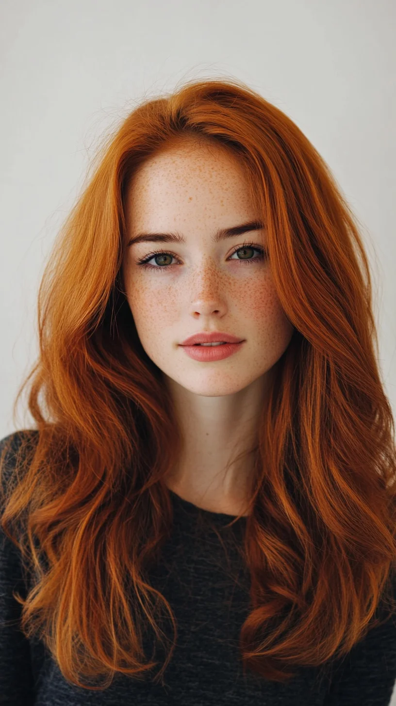 Radiant Ginger Waves: Embrace Your Natural Beauty