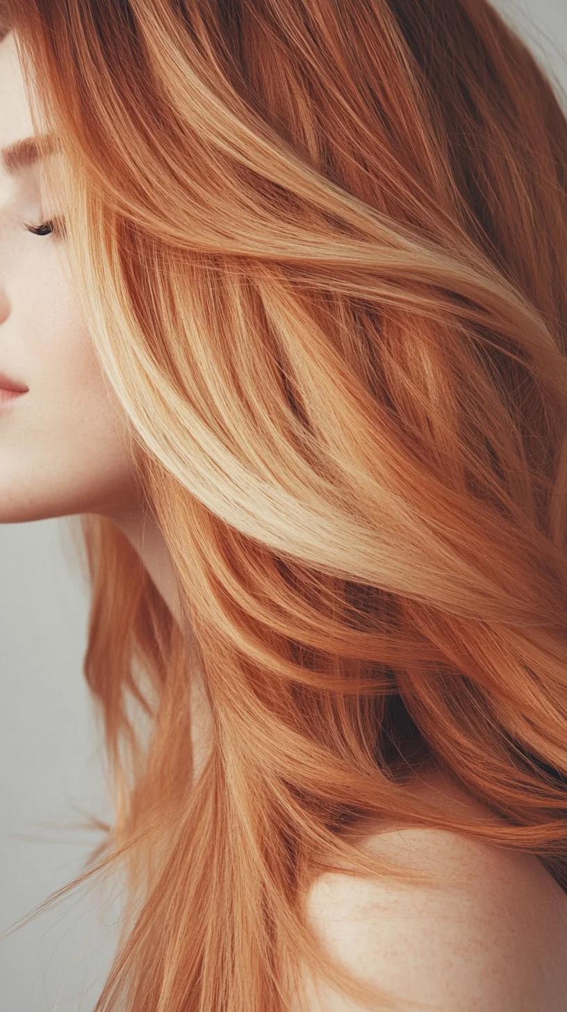 Radiant Waves: Embrace Effortless Elegance with Ginger Highlights