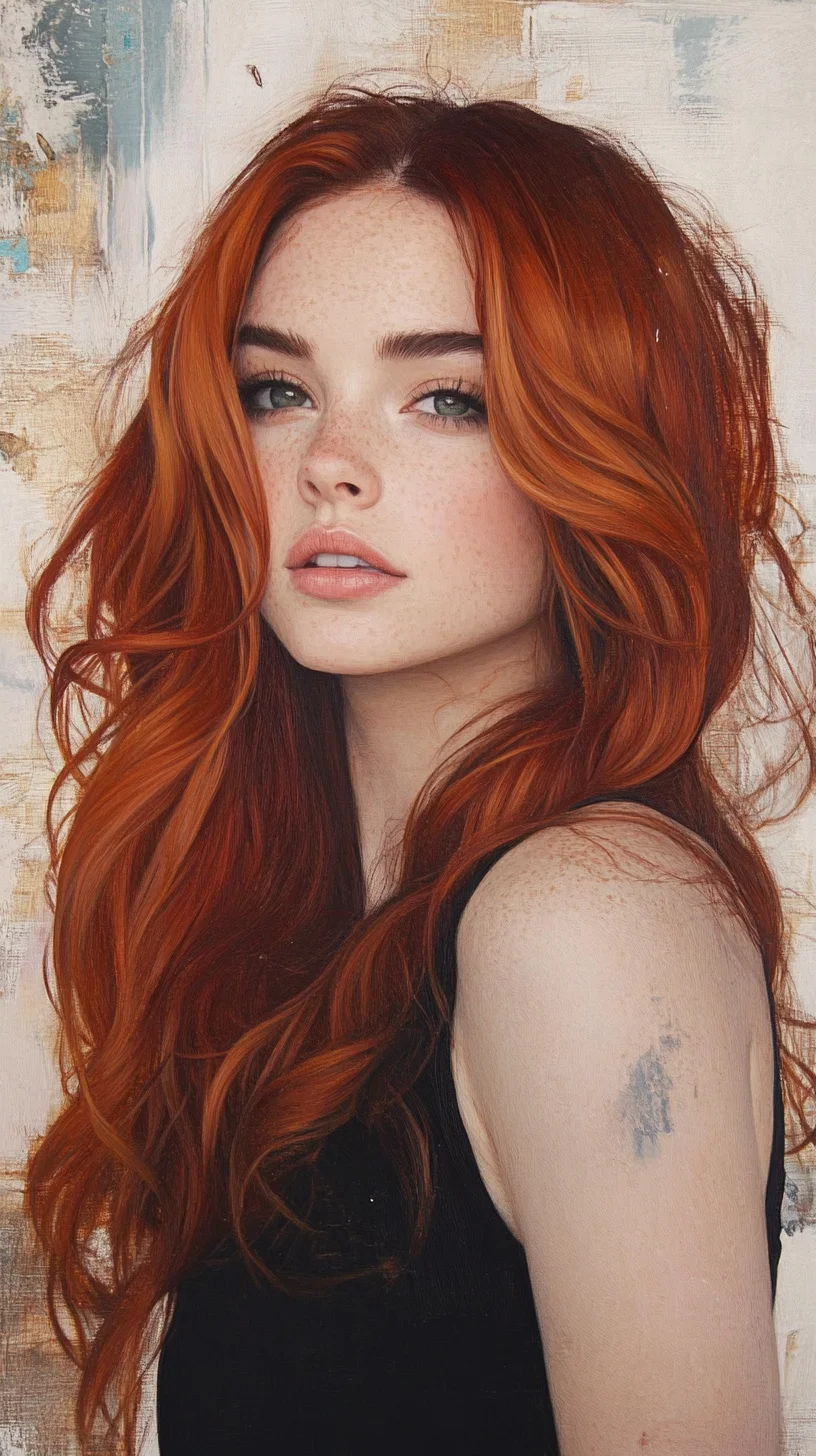 Radiant Waves Embrace Your Inner Fire with Luscious Copper Locks