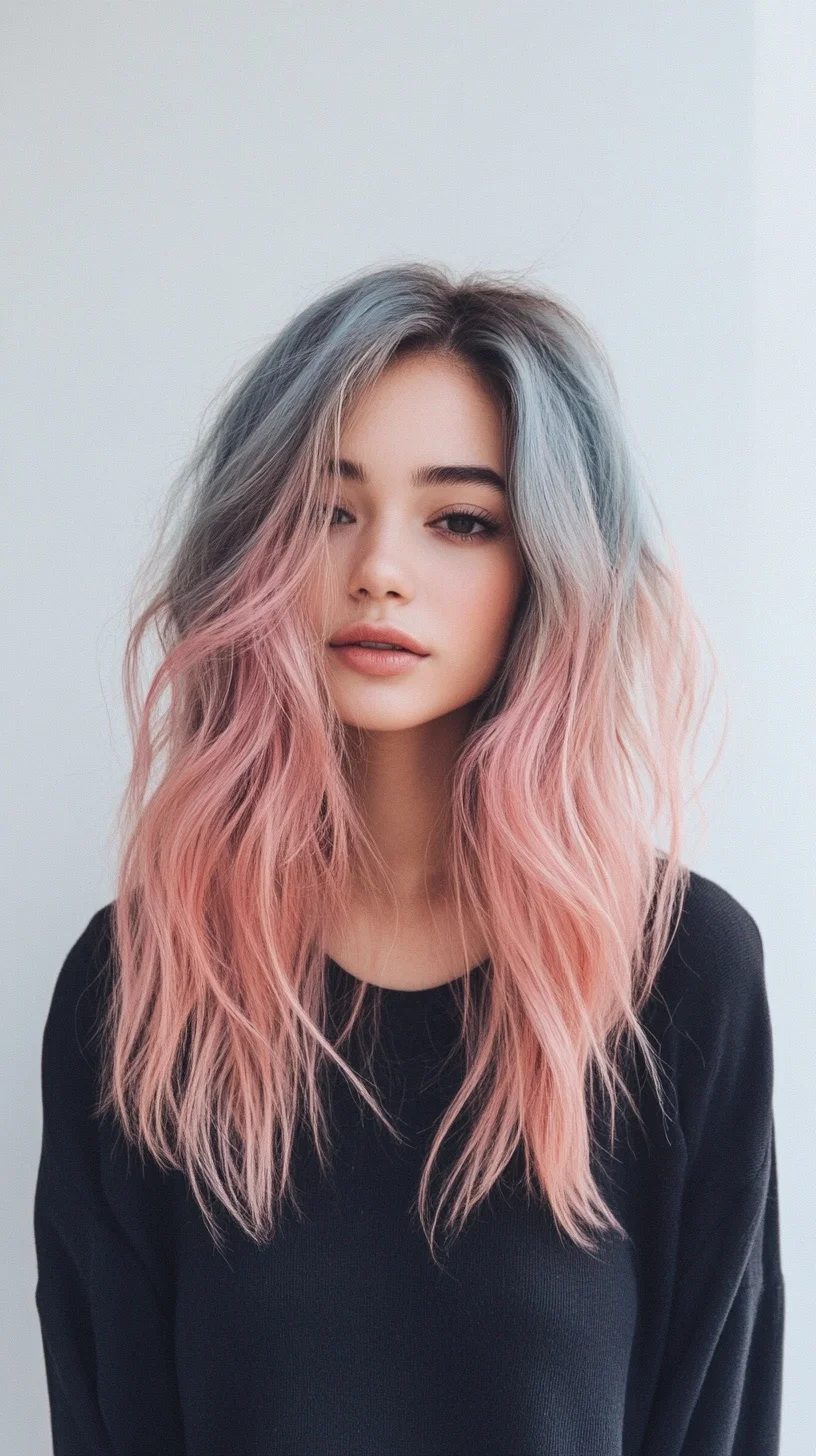 Revitalize Your Look with Playful Pink and Blue Waves