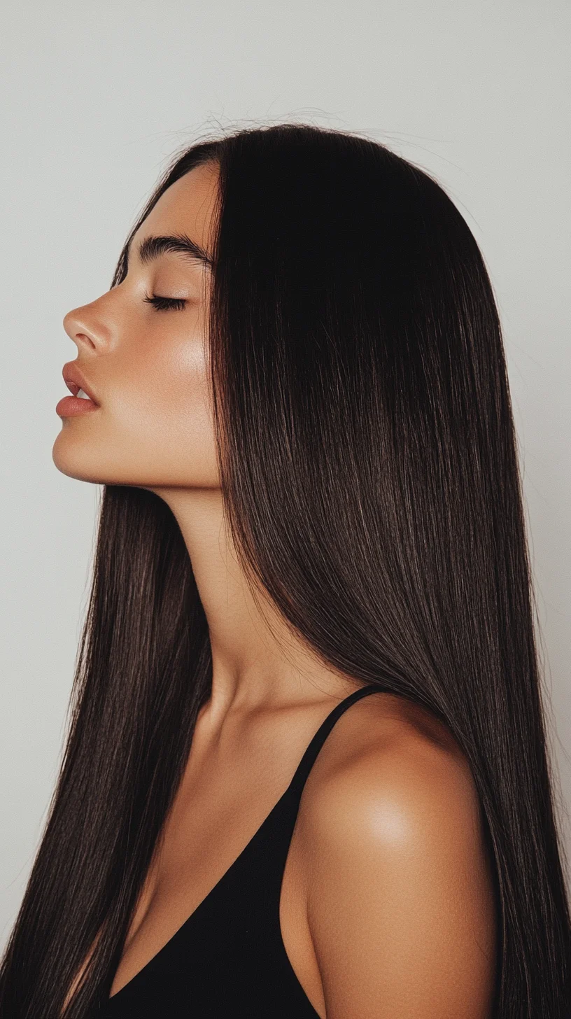 Sleek and Chic The Perfect Long Straight Hairstyle