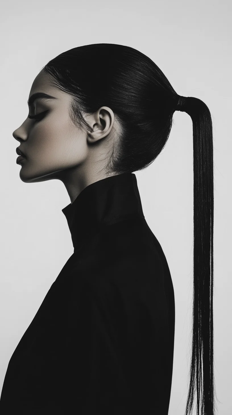 Sleek and Striking The High Ponytail with a Twist