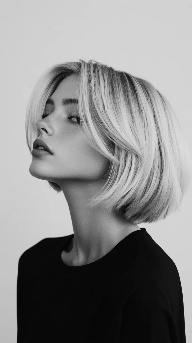 Sleek Chic The Perfect Blunt Bob for Effortless Elegance