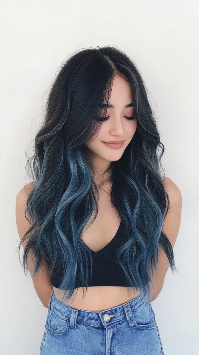 Transformative Waves: Embrace the Dark-to-Blue Ombre Trend!