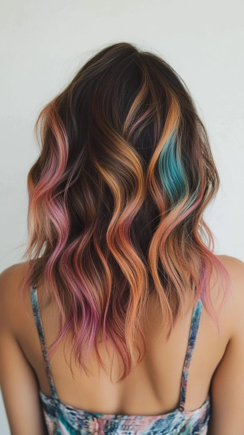 Vibrant Waves: A Bold Blend of Color and Texture!