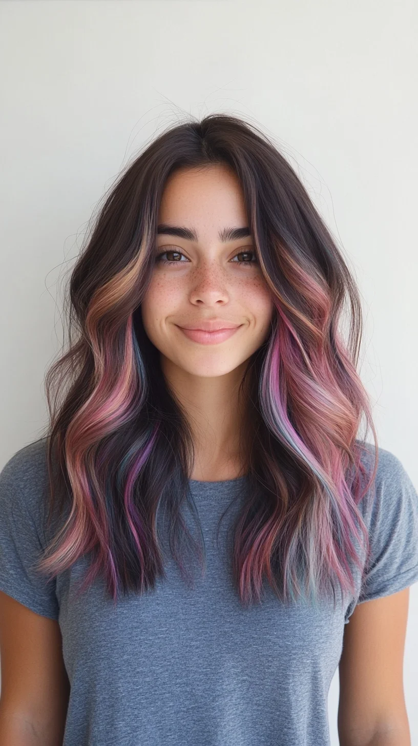 Vibrant Waves A Playful Blend of Color and Texture