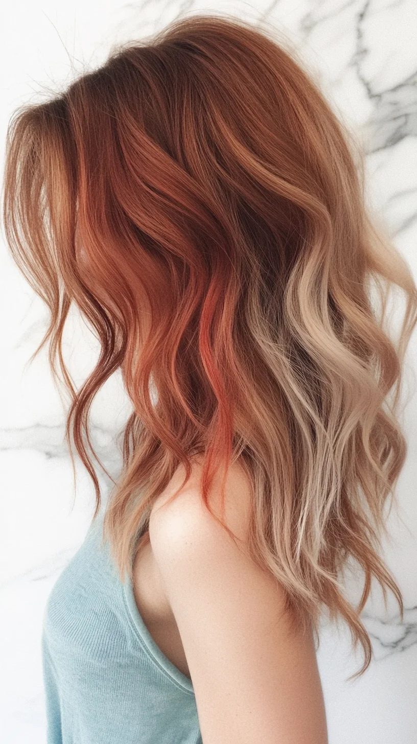 Vibrant Waves: A Stunning Blend of Warmth and Light