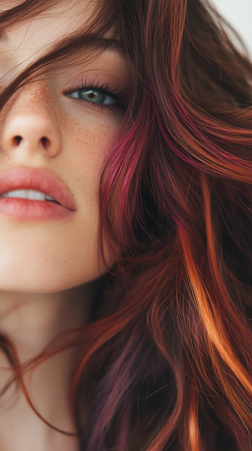 Vibrant Waves Embrace the Glamorous Blend of Color and Texture