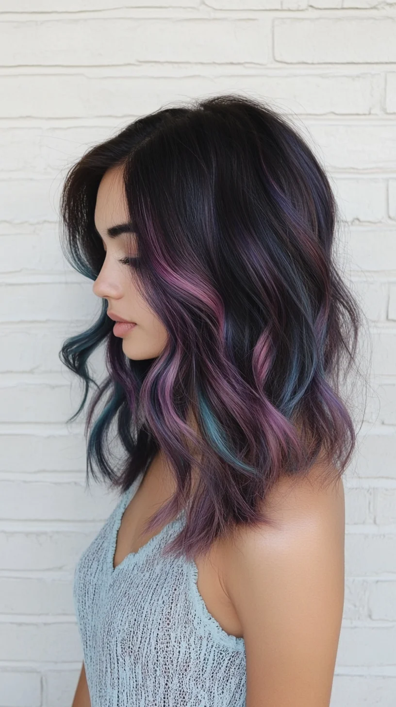 Vibrant Waves: The Bold and Beautiful Gradient Lob