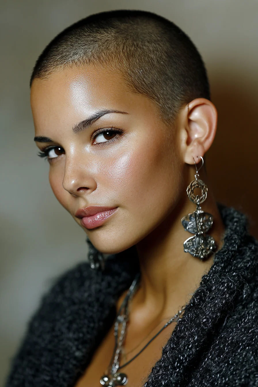 Clean Micro Buzz Cut — Short, Textured Close-Crop for Easy Styling