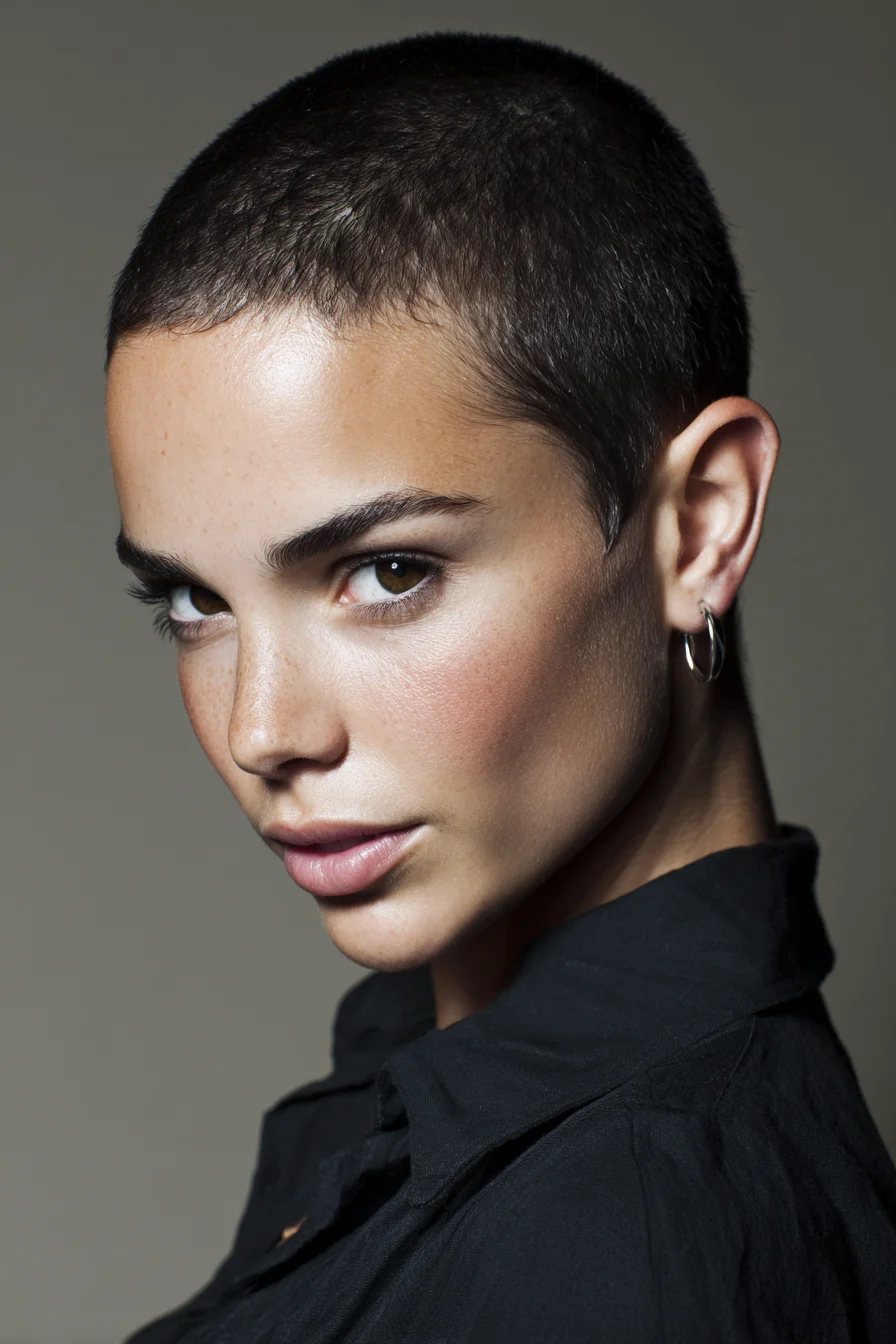 Close-Cropped Buzz Cut — Clean, Low-Maintenance Short Crop