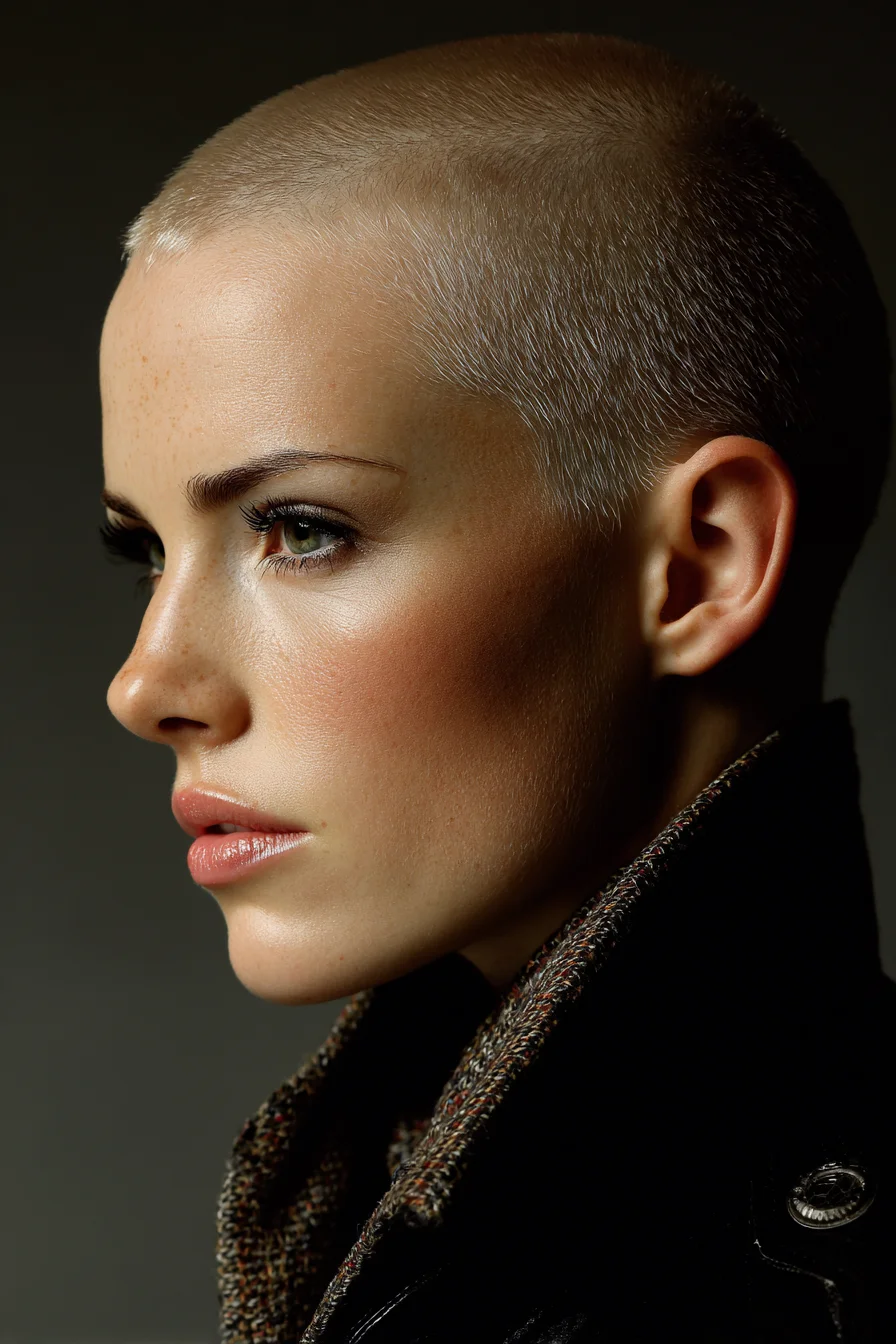 Close-Cropped Buzz Cut — Short Textured Clip with Tapered Edges