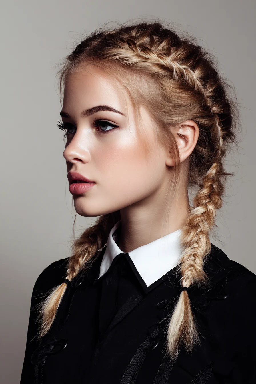 Double Dutch Braids — Two Tidy Cornrow-Style Braids for Medium to Thick Hair