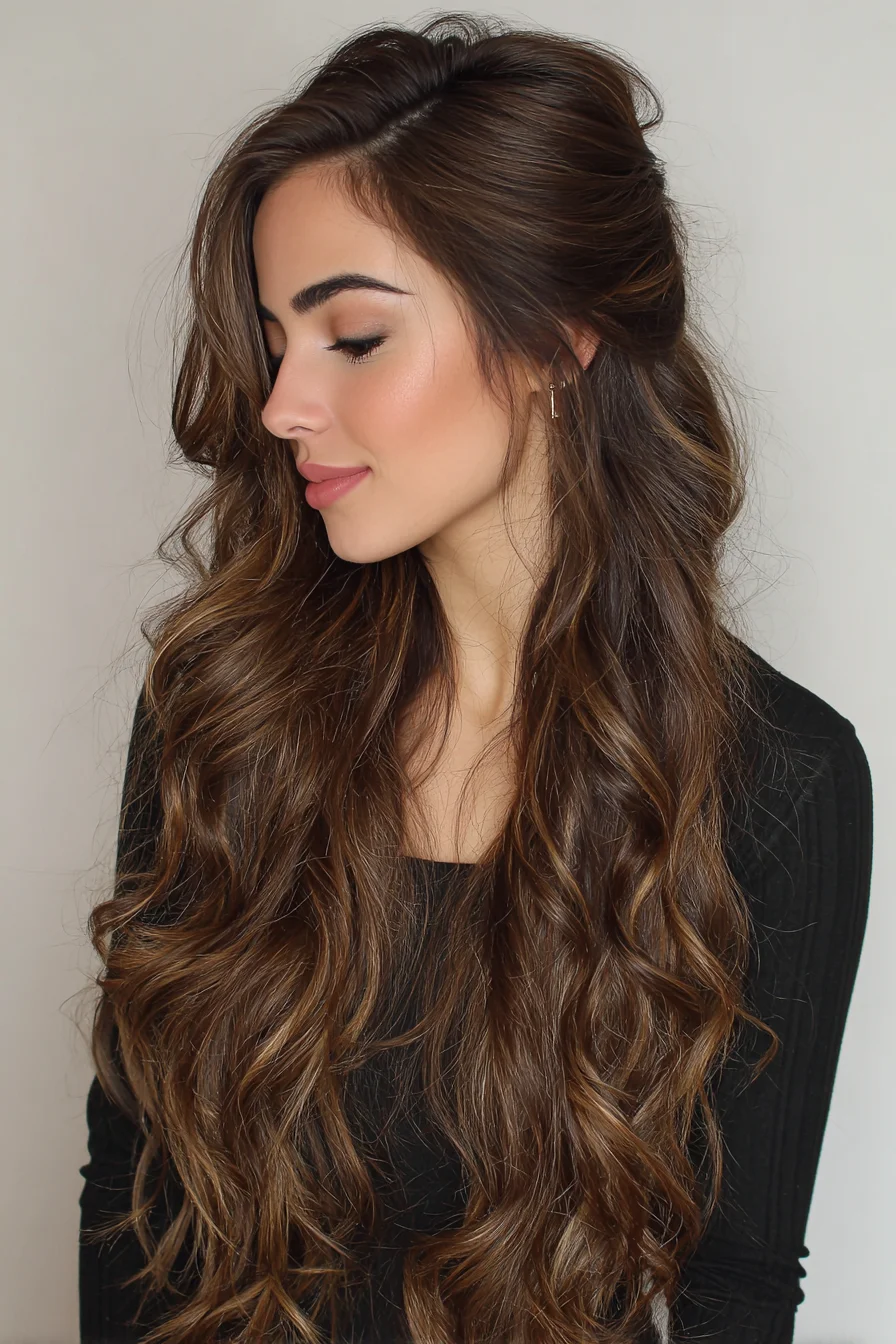 Long Layered Soft Waves with Half-Up Volume