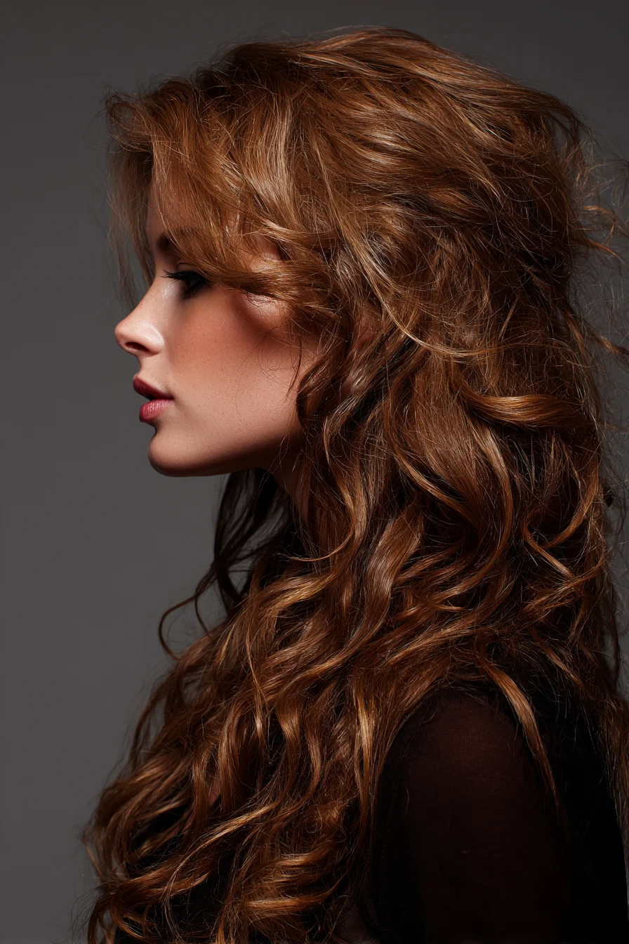 Long Layered Tousled Waves — Voluminous Textured Style