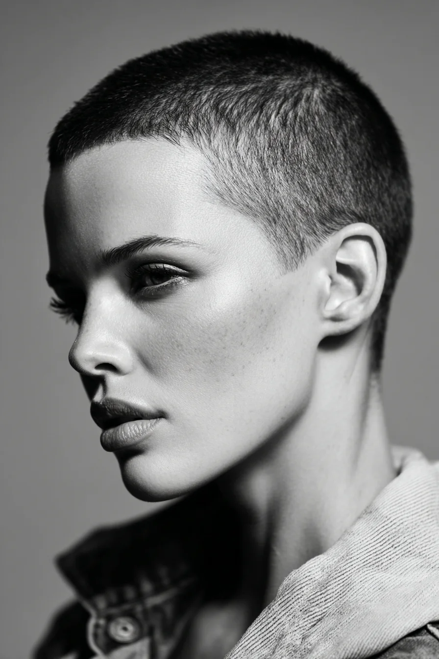 Short Textured Buzz Cut (Clipper Crop)