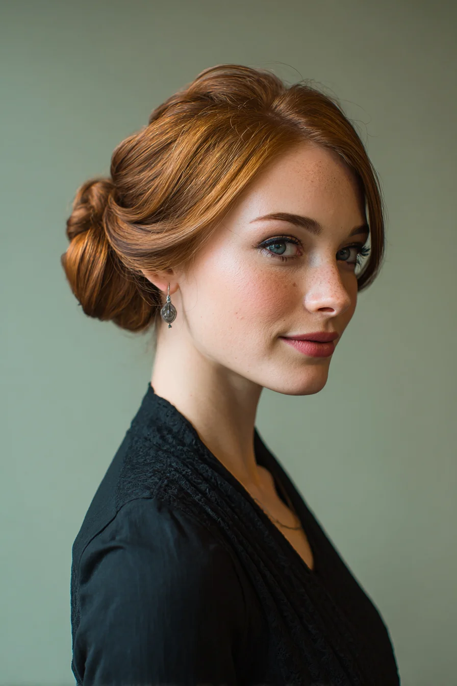 Soft Twisted Low Chignon Updo — Ideal for Medium to Thick Hair