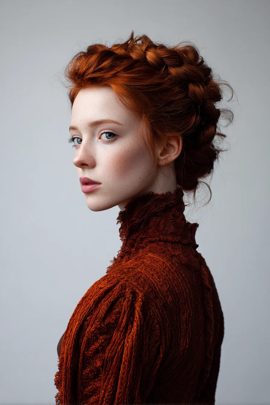 Textured Crown Braid Updo — Romantic Braided Halo