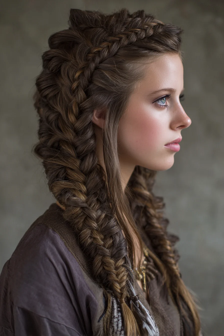 Voluminous Dutch and Fishtail Braided Half-Up