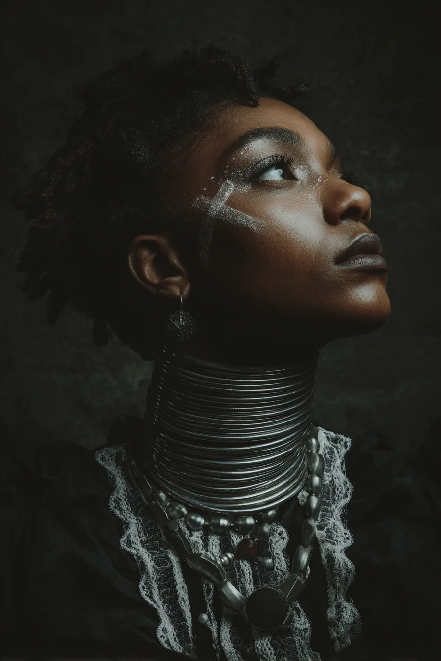 Adorned in Silver and Shadow