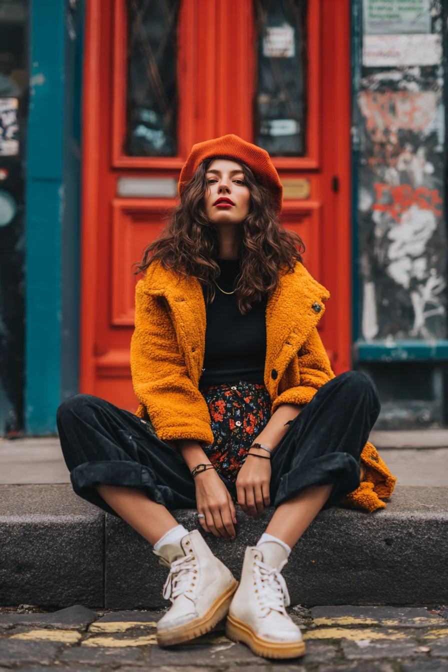 Autumn Layers on City Streets