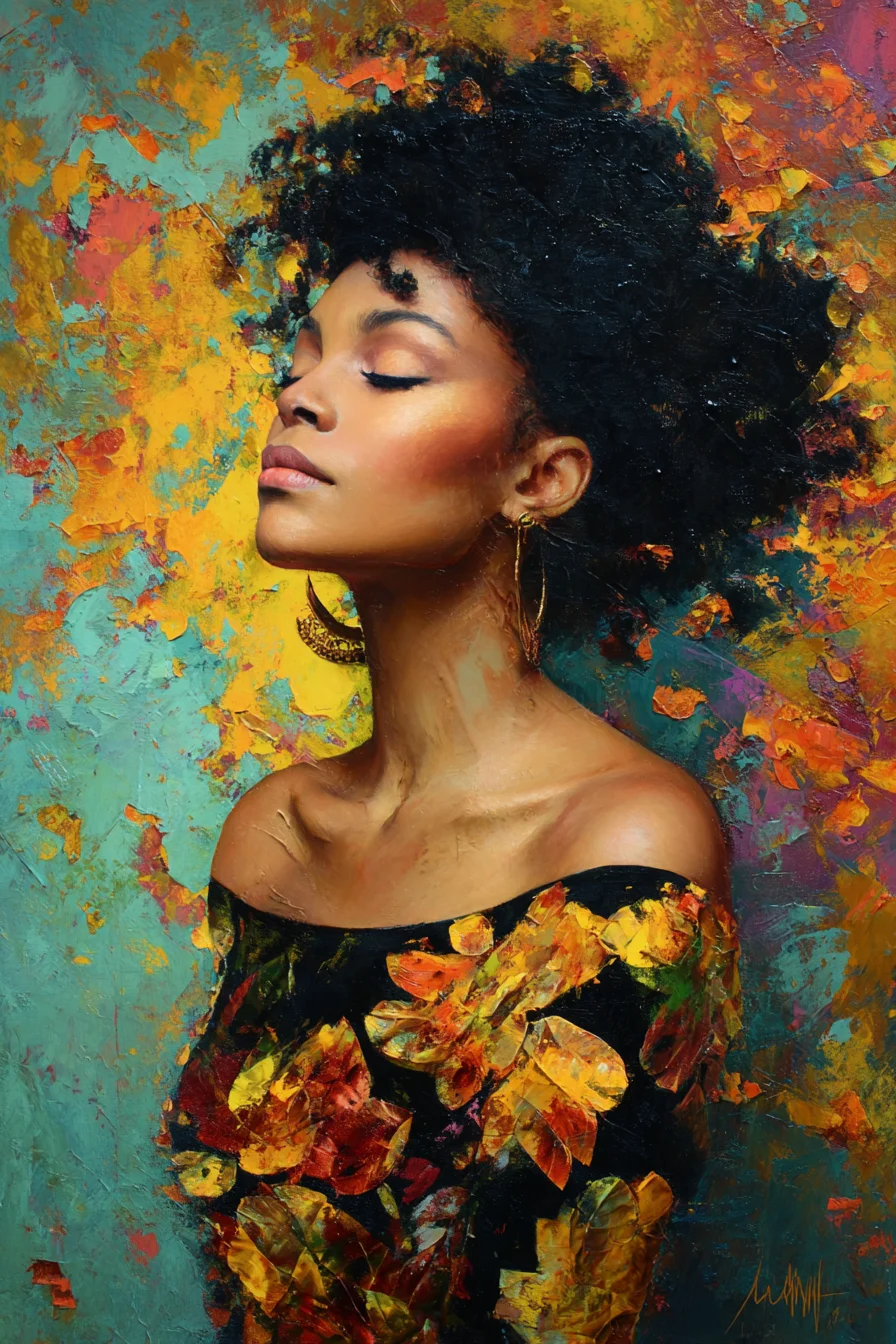 Autumn Reverie in Oil and Gold